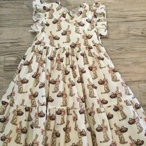pink chicken bunny dress Pink Chicken baby girls Stevie Dress set